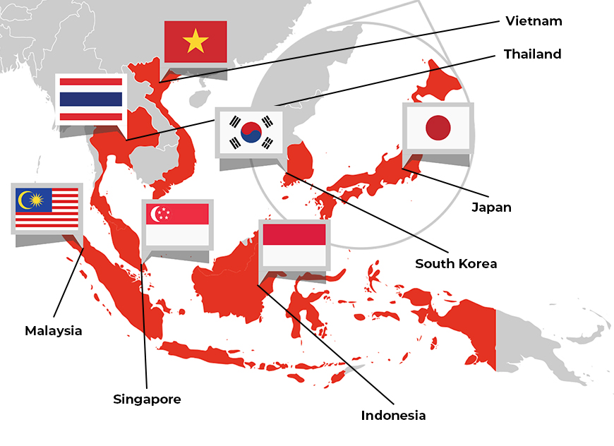 Pan Asian Map